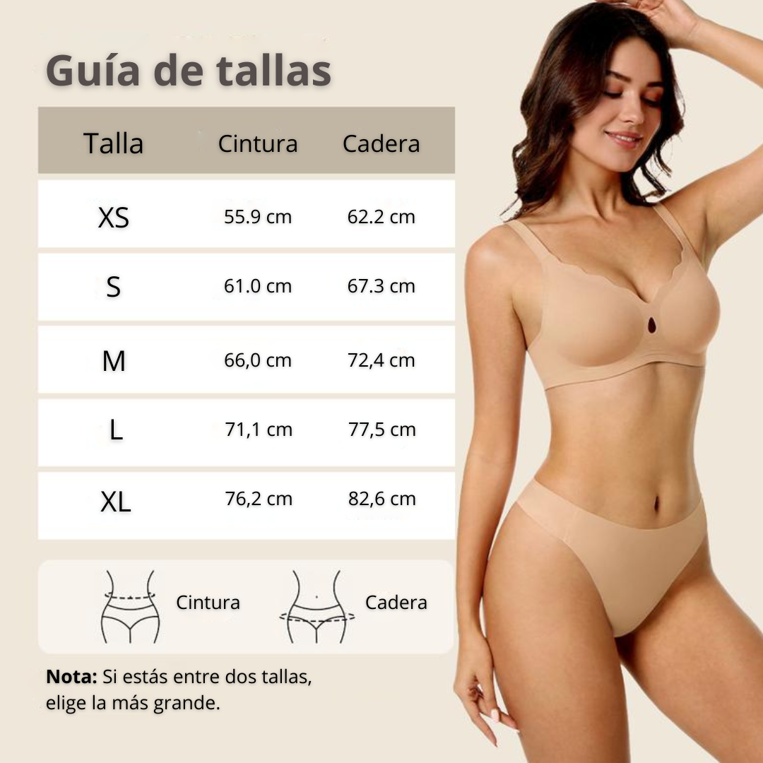 Tanga invisible sin efecto «camel toe»